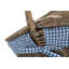 Wicker Picnic Hamper Basket with Lining-1994742254