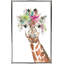 Girafe avec couronne florale par Patricia Pinto - Peinture-2070515984-2070515990