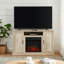 Meuble télé avec foyer électrique pour téléviseur de 55 po ou moins Bradgate-609788111