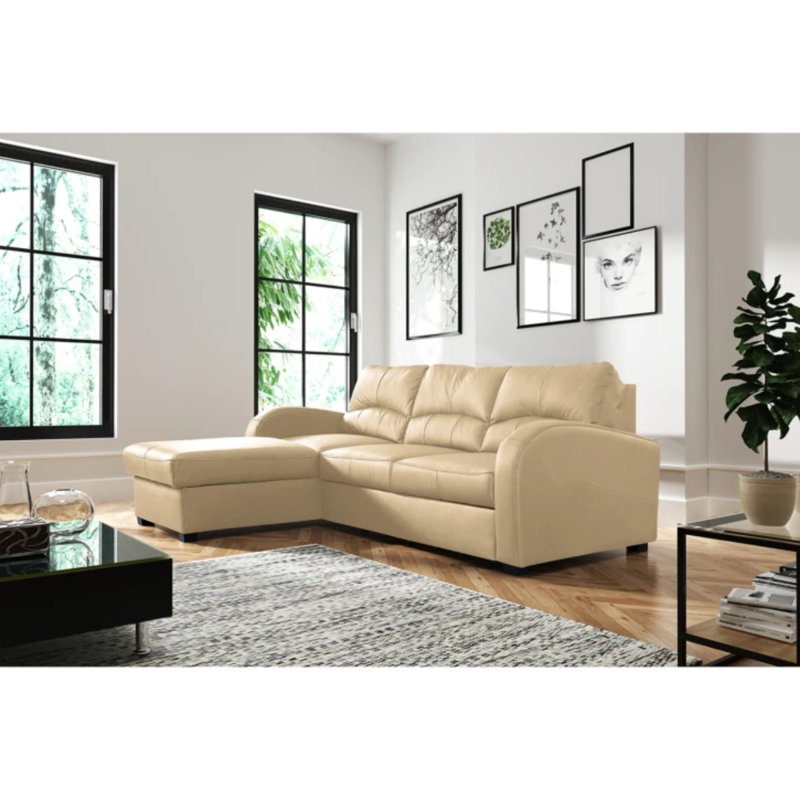 Fridulf Corner Sofa Bed, Beige, Left Hand Facing