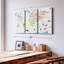 «World Map Continents» sur toile-388377696