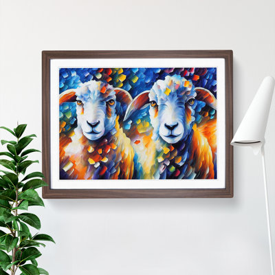 Sheep Vol.2 Abstract - Framed Print
