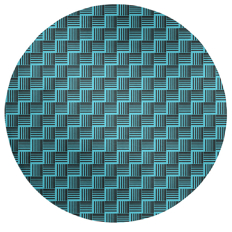 Chenille Indoor Rug, Round 5'