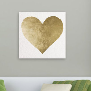 «Fashion and Glam Forever and Ever Hearts», impression sur toile tendue, H 16 po x l 16 po