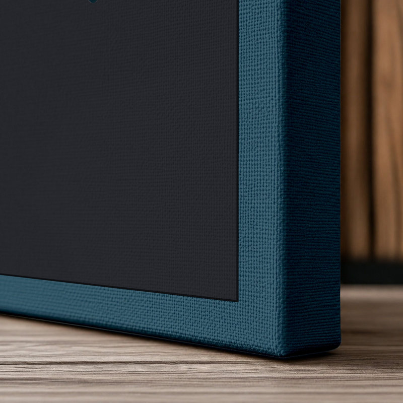 Print, 36x24 - 91.4 x 61.0 cm, Teal Border