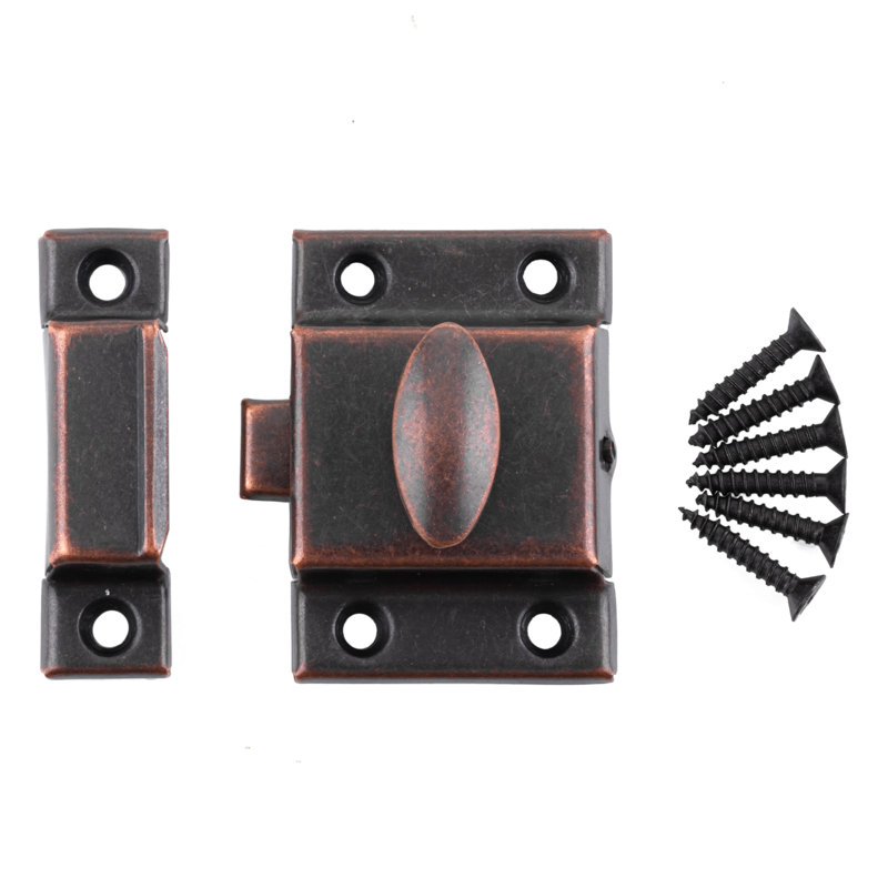 Antique Copper Oval Turn Cabinet Latch
