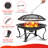 Round Steel Wood Burning Smokeless Fire Pit
