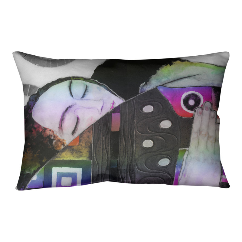 Coussin de support lombaire, Arc-en-ciel, Simili suède