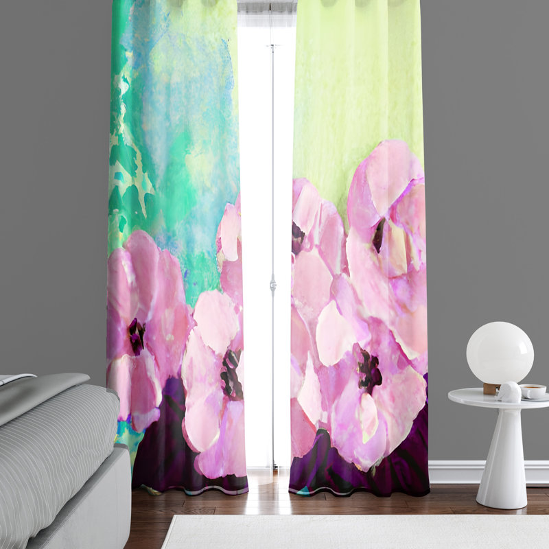 Rideau en polyester Aghalee, L 20 po x L 82 po