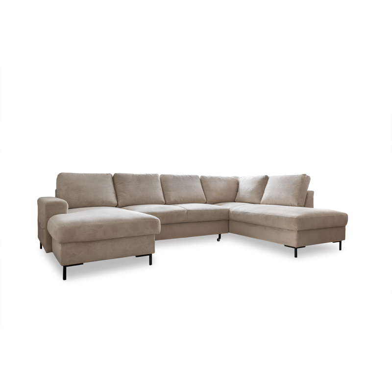 Lofty Lilly 8 seater Corner Sofa Bed, Right Hand Facing, Beige