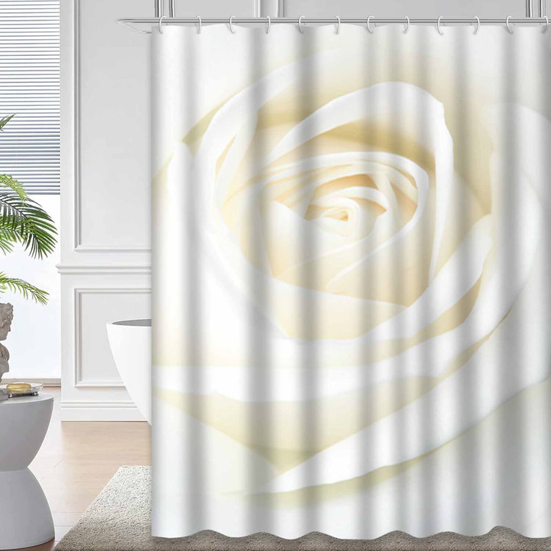 Rideau de douche White Rose, L 78 po x l 72 po