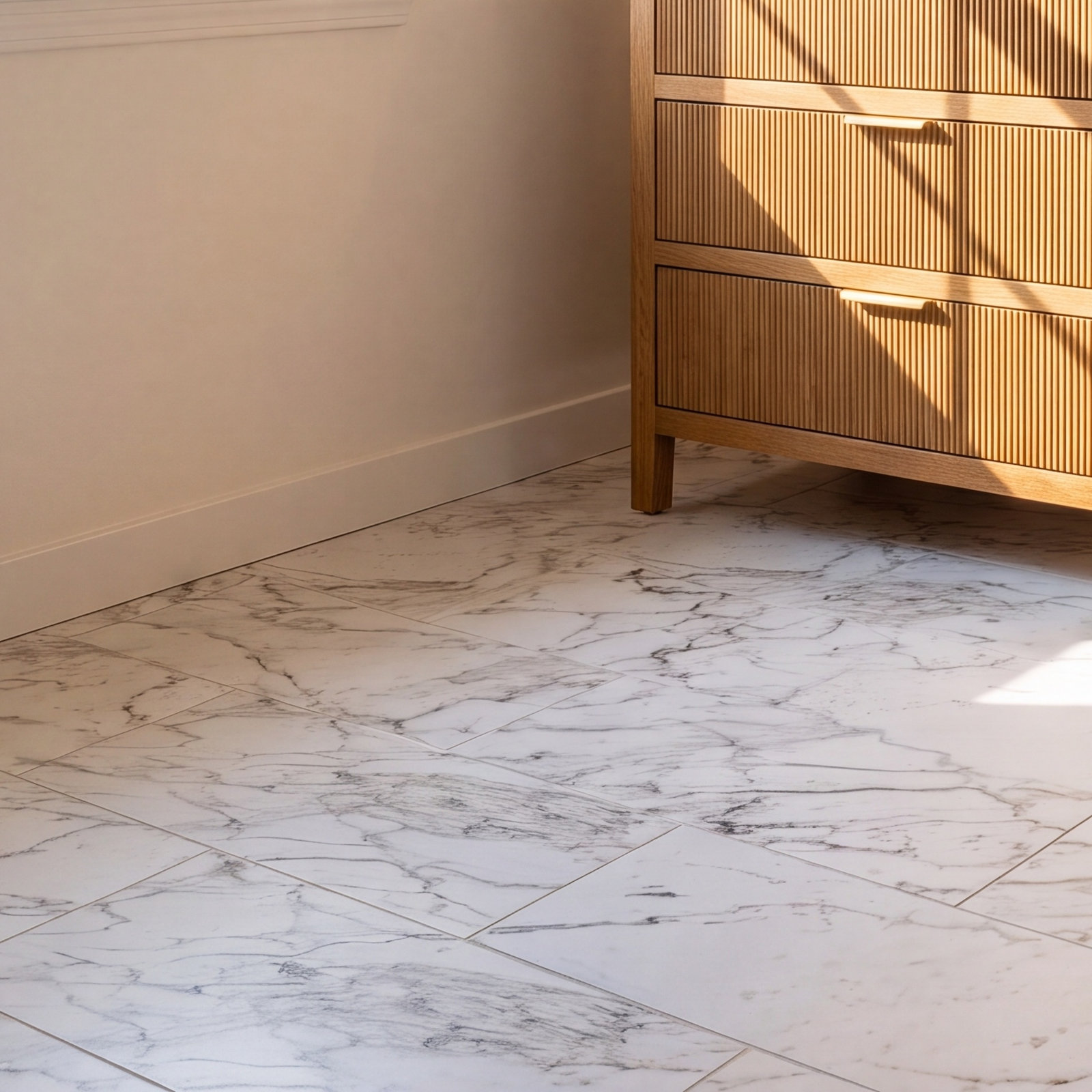Ackland Astoria Isla 12 in. x 24 in. Matte Porcelain Marble Look Floor and Wall Tile