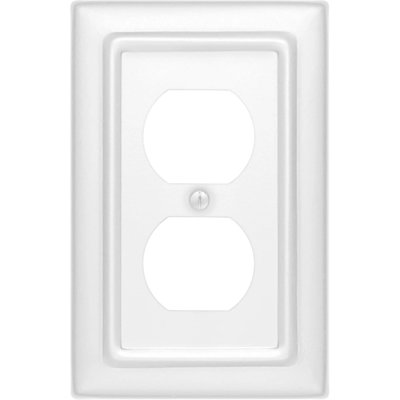 Architectural 1-Gang Duplex Outlet Standard Wall Plate