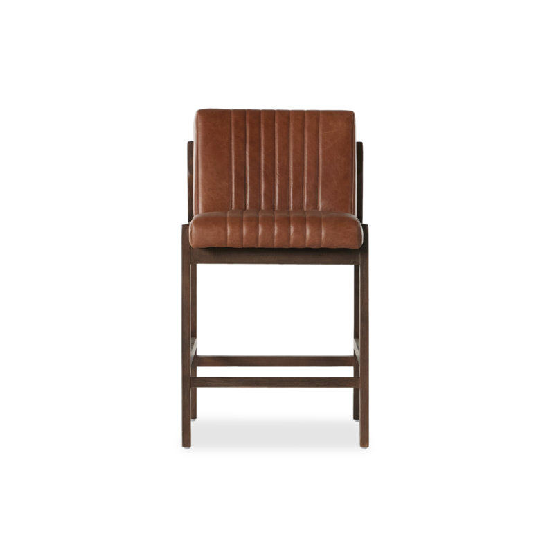 Alice Upholstered Stool, Counter Stool (26.25" Seat Height)