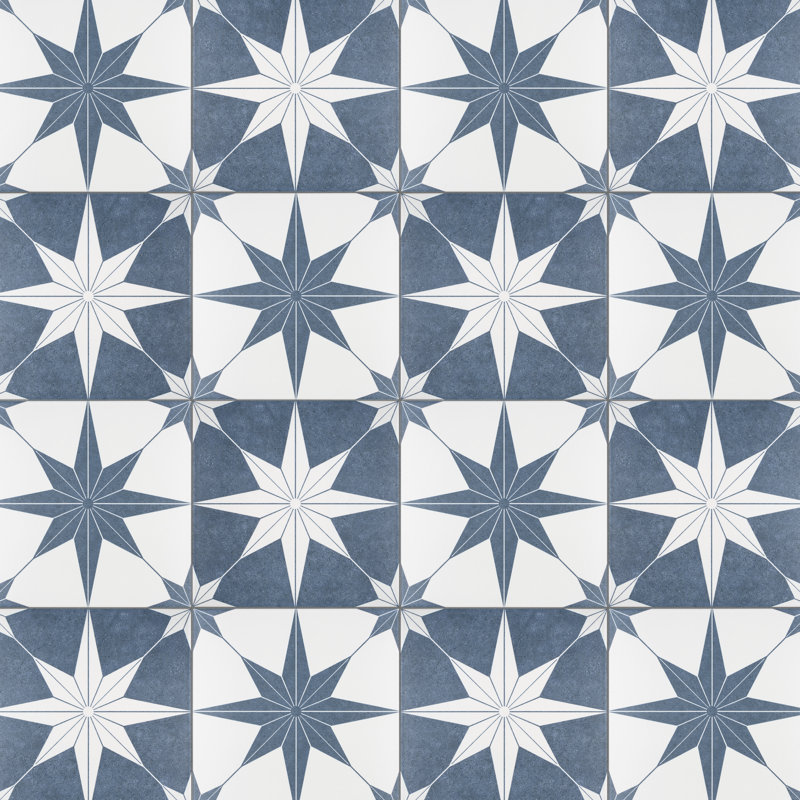 Stella 9-3/4 in. x 9-3/4 in. Porcelain Floor and Wall Tile