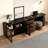 Calvers Expandable Dresser Desk Combo with Drawers for Storage