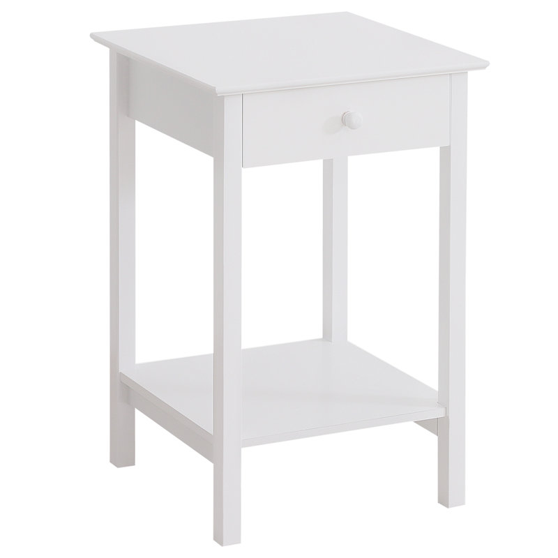 Table de chevet 1 tiroir blanche