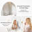 24 x 36 Inches Arched Medicine Cabinets with Mirror,Frameless Mirror Cabinet with Adjustable Shelves,Recess Or Surface Mounted-1930584674