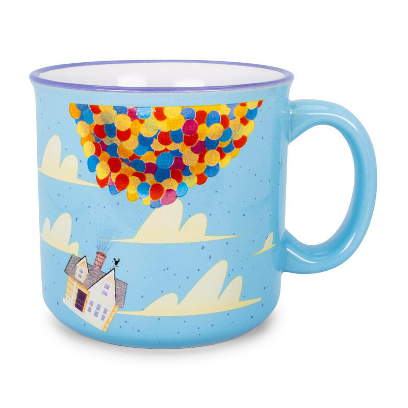 Tasse de camping en céramique Disney «Adventure Is Out There» Disney Pixar UP | Peut contenir 20 onces