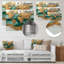 Emerald Crystals World Map Wood Slide I - impression d'art moderne sur métal, carte du monde en métal, art mural-1997495982