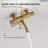 Thermostatic Tub and Shower System with Rain Shower Head and Handheld Spray-117466232