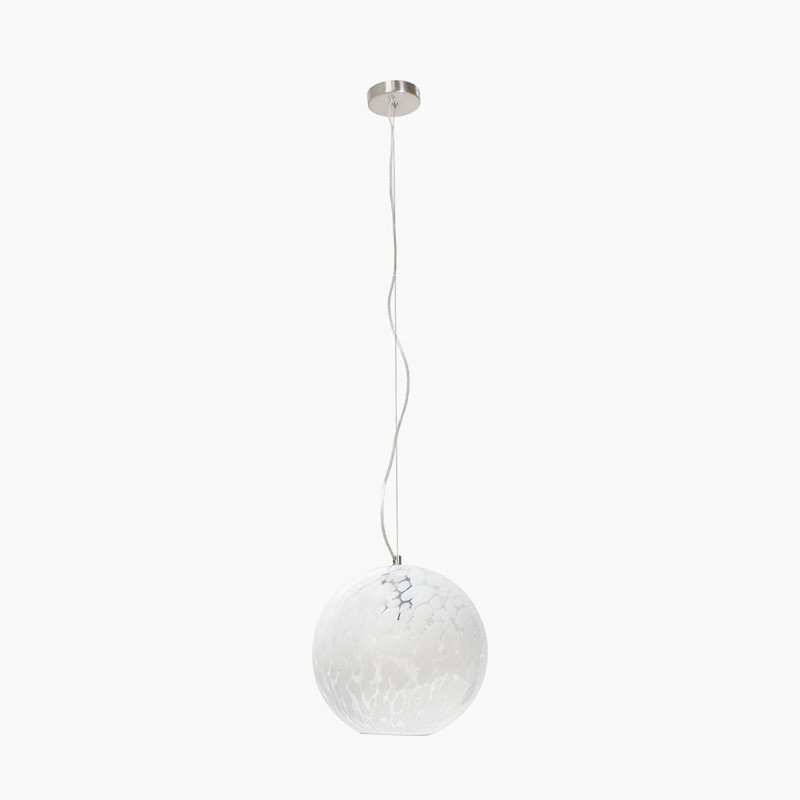 Corinna 1 - Light Brushed Nickel Sphere Pendant
