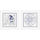 White Figure 1 & 2 Giclee Print by David Phoenix