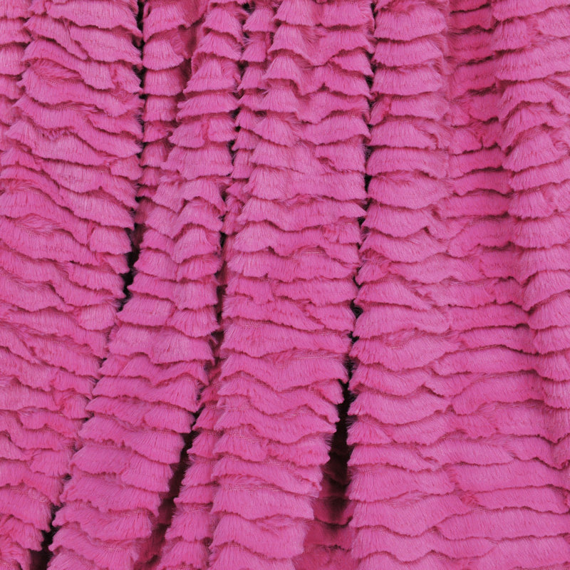 Knitted Throw Blanket, Aurora Pink