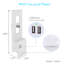 Plaque murale prise murale Snap-on USB