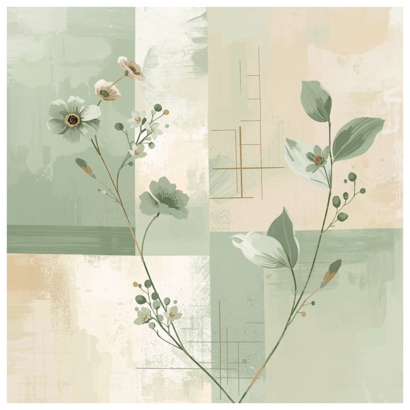 Coussins floraux, 14 X 14 pouces