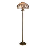 Tiffany 63'' Dark Brown Task Floor Lamp