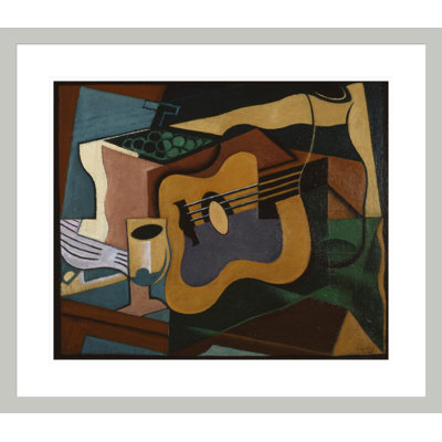 Still Life with Guitar by Juan Gris -Framed Giclee Print