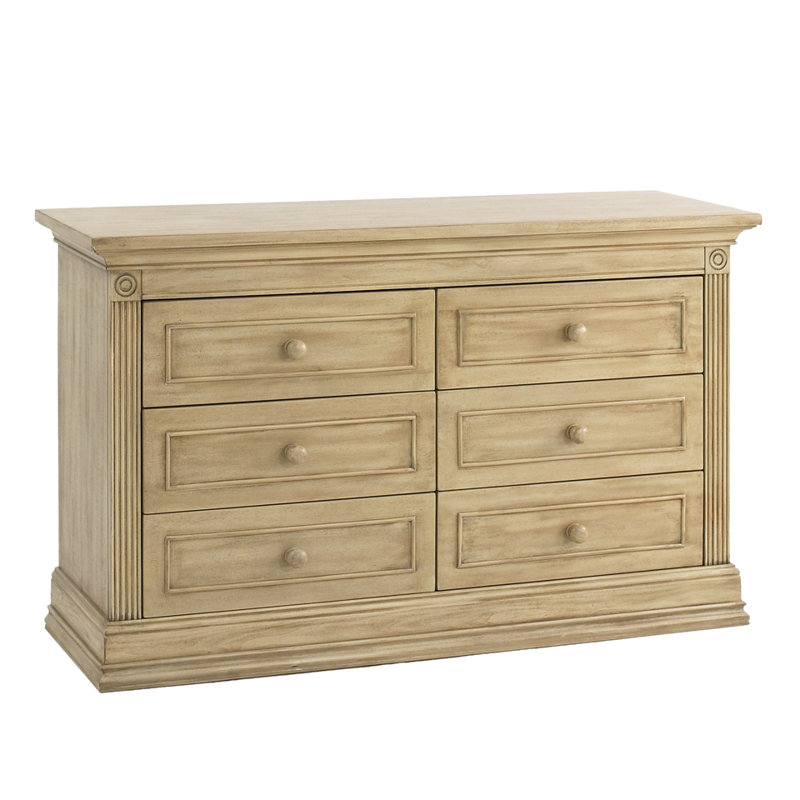 Montana 6 Drawer Double Dresser, Driftwood