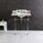 Kingston Brass Pemberton 30-Inch Carrara Marble Console Sink with Acrylic Legs (8-Inch, 3-Hole)-72887923