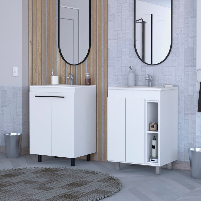 Meuble-lavabo simple avec comptoir 23,8 po Zerik