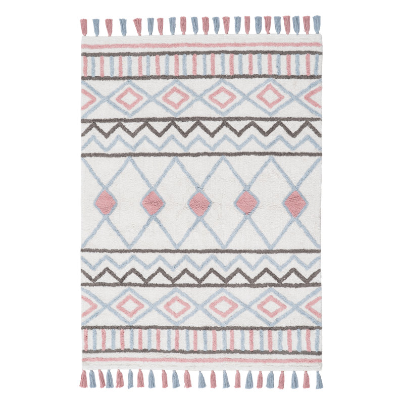 Wofford Southwestern Cotton Area Rug, Rectangle 120 x 160cm