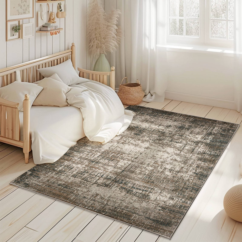Tapis moderne abstrait 8 x 10 pour tapis de salon, Rectangle 7 pi 10 po x 10 pi 10 po