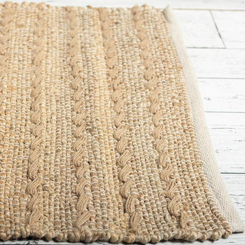 Tapis en coton jute Charae
