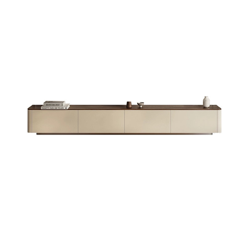 Modern Saddle Leather TV Stand
