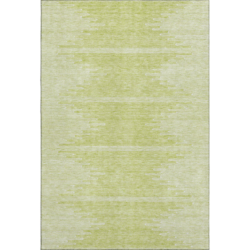 Premium Machine Washable Cerrito Aloe Rug, Rectangle 3' x 5'