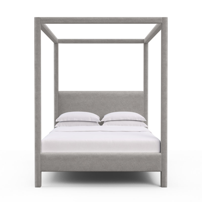 Lafayette Upholstered Standard Storage Bed, Twin, Distressed Leather Silver Streak