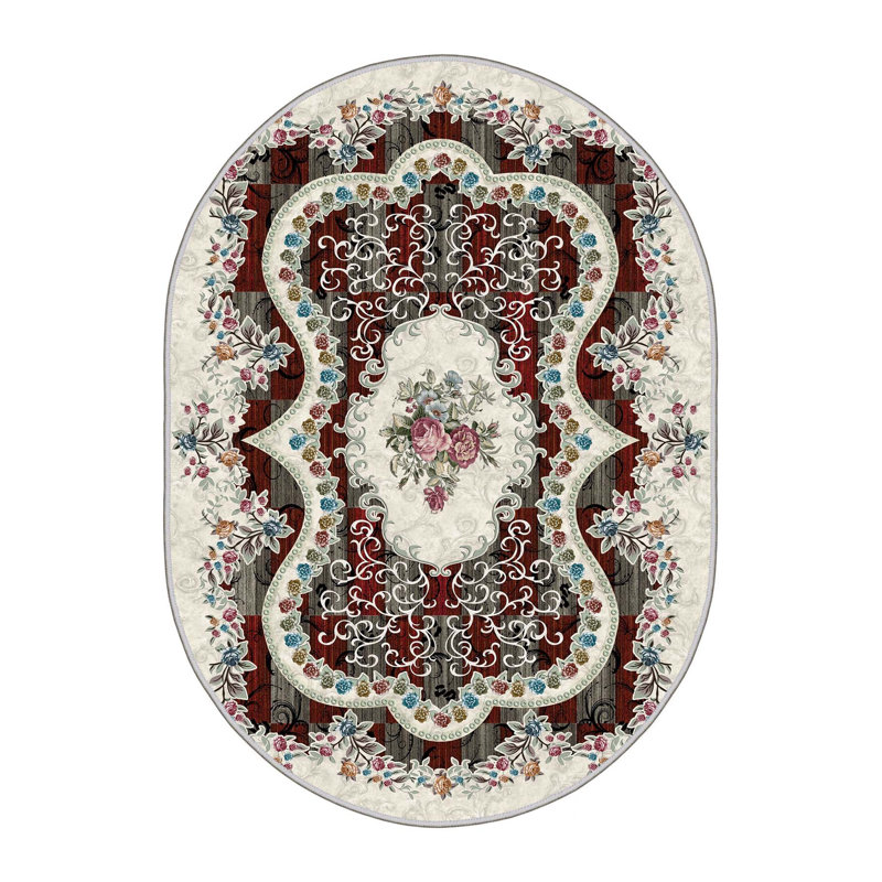 Premium 3D Printed Area Rug, 5.2 x 7.5 Feet, 100% Polyester, 650 g/m² | Antibacterial, Non-Slip PVC Dot Underside, Machine Washable | Ideal for Living Room, Bedroom & Home Decor, Soft Pile Height: 0.3 Inches
