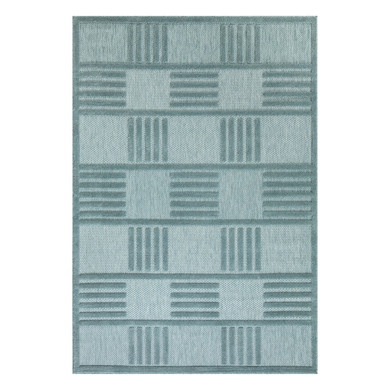 Llambrini Geometric Area Rug, Rectangle 80 x 150cm