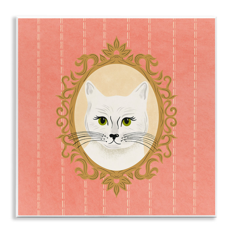 «White Cat Portrait» par Carrie Cantwell