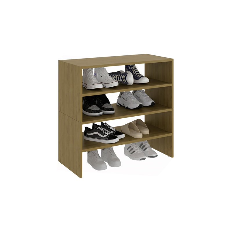 Étagère à chaussures moderne Orion pour chambre à coucher et vestibule, chêne naturel