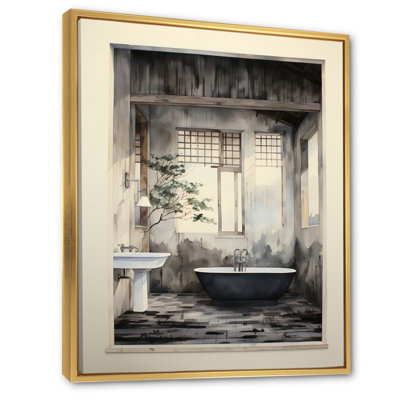 Ballindam Bathroom Contemporary Zen IV, reproduction d'art sur toile