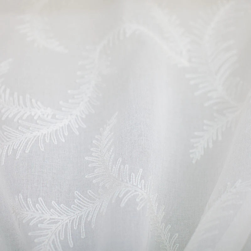 Embroidered Sheer | Karen Fabric_KAREN, White