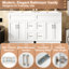 Meuble-lavabo spacieux et meuble-lavabo double, MDF blanc