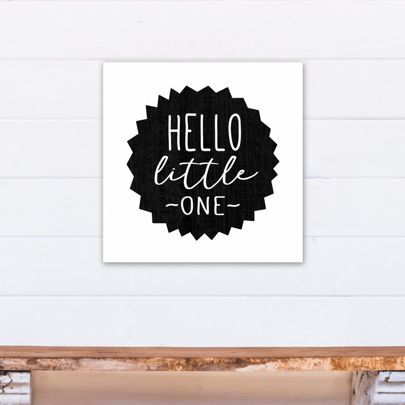 Art sur toile hello little one Macomber, H 20 po x l 20 po x P 1,25 po, Toile tendue