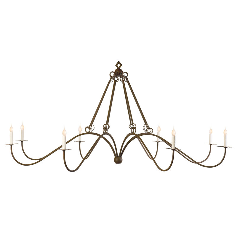 Medium Belfair Chandelier W/ Leaves